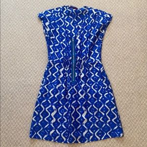 Silk blue dress
